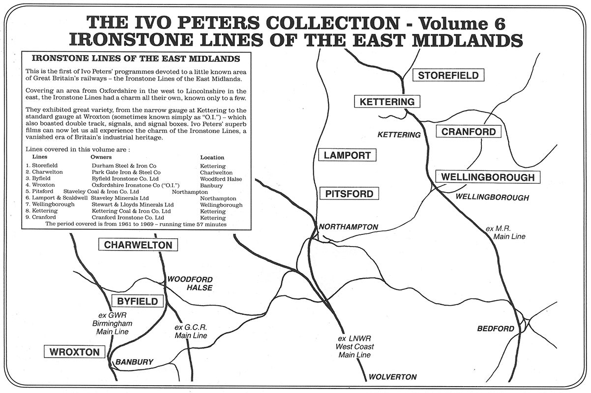DVD Ivo Peters Volume 6: Ironstone Lines of the East Midlands